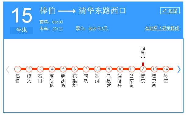 北京15号线晚点 望京东至孙河区段信号设备故障导致列车间隔较大
