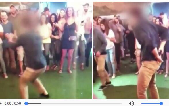 暴露了！探员酒吧尬舞走火 配枪从枪套掉落射中一名顾客的腿部