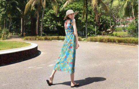 变身!橘子女孩迪丽热巴上线 百变热巴盛夏少女装出街