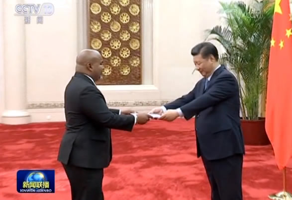 习近平接受十三国新任驻华大使递交国书