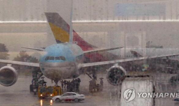 金浦机场:韩国两客机碰撞尾翼受损 事故造成相