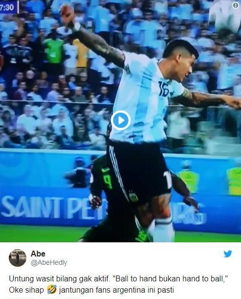 视频回放也没用 阿根廷手球未判引发争议 尼日利亚：是不是差一点就出现了？