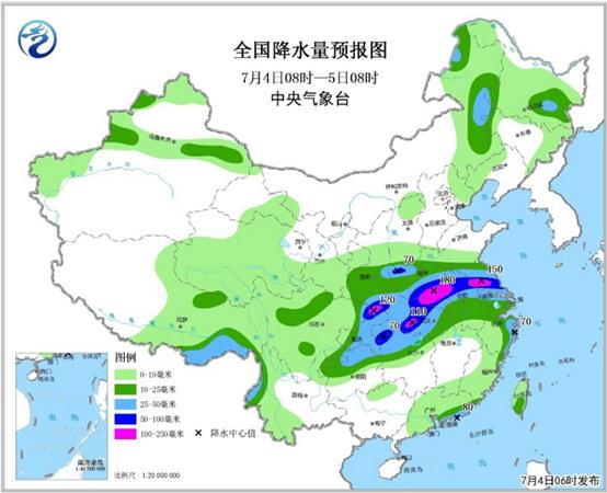 湖北河南等5省市有区域性大暴雨 南北高温增多