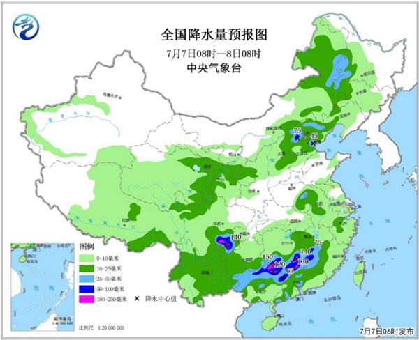 周末北方雨水浇灭高温 南方强降水减少