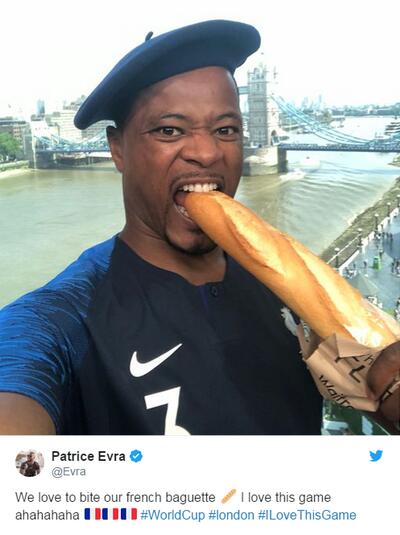 切尔西的撕咬事件有人没忘！埃弗拉嘲笑苏亚雷斯 直接上法棍面包