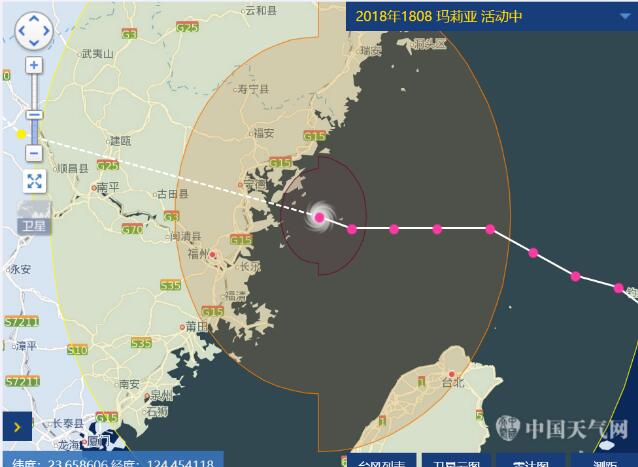 台风玛莉亚登陆福建！沿海最大风17级