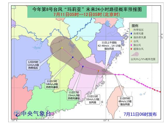 台风玛莉亚登陆福建！沿海最大风17级