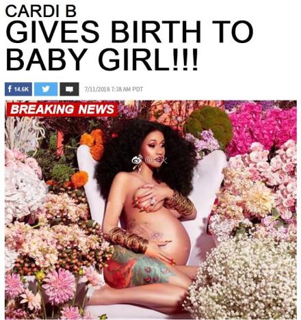 恭喜Offset Cardi B宣布当妈！挺孕肚还被网友赞身材好！