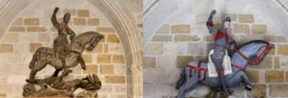 这是请了憨豆先生?雕像修复画风突变 16世纪艺术品竟变成卡通画风