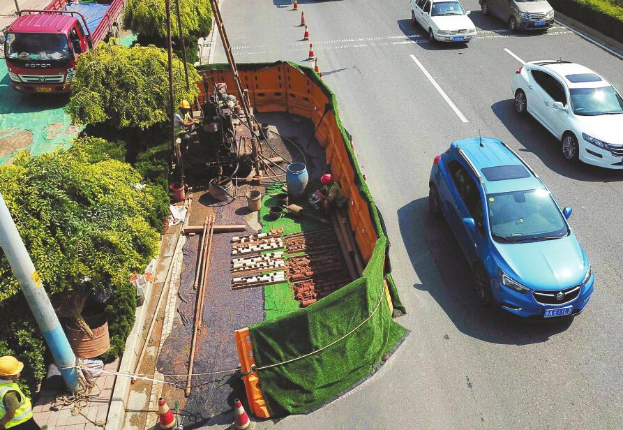 顺河高架再南延“开钻”摸底