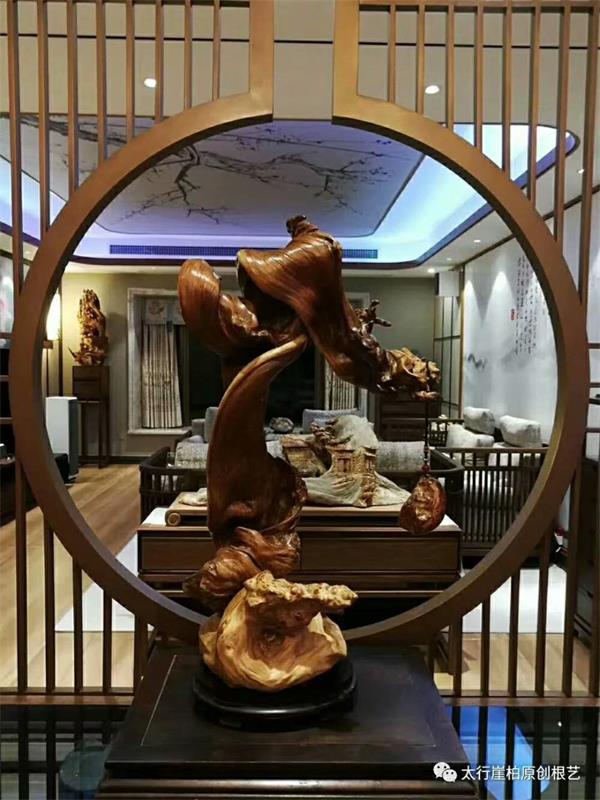 山西崖柏协会组团参展济南艺博会