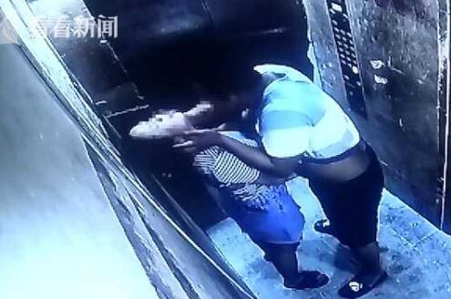 男子电梯强吻女子 保安:不是很道德 比较不文明