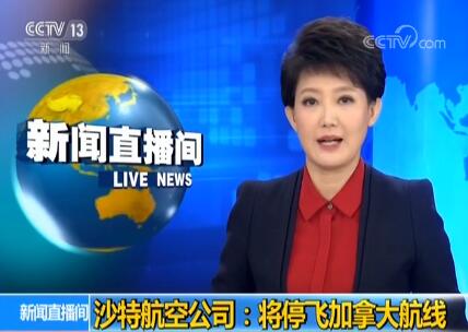 沙特航空公司加方航线 沙特政府决定冻结同加拿大所有新的商业和投资交易