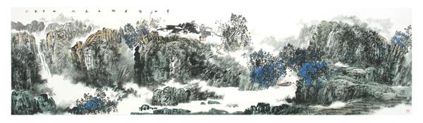 艺博会上 画家杜瑞雪守望家园