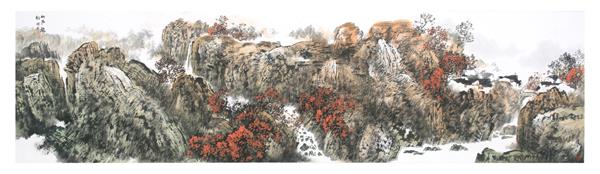 艺博会上 画家杜瑞雪守望家园