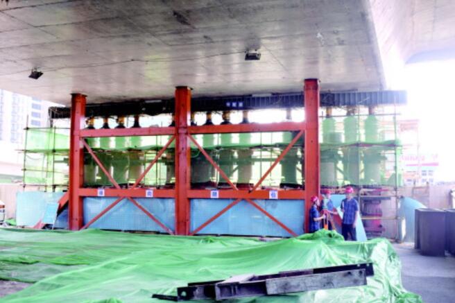 最高处达4.202米 北园大街西延“标志性工程”即将完工