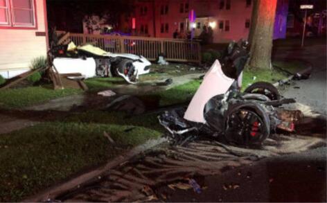 惨烈!21岁留学生酒驾身亡 车辆当场裂成两半Tang或死于酒后驾车超速