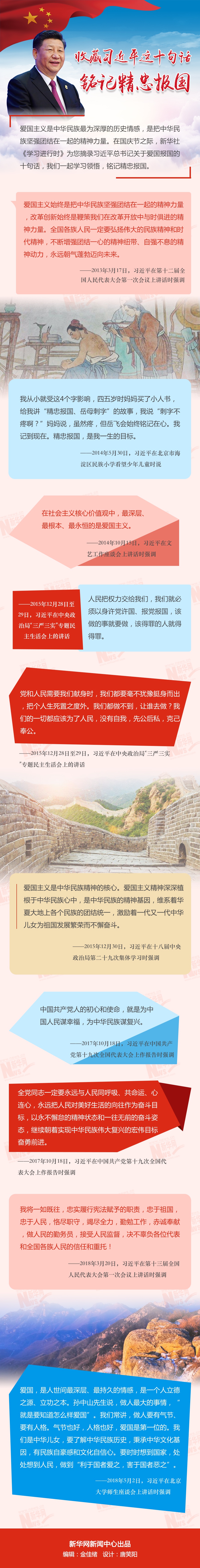 收藏习近平这十句话，铭记精忠报国