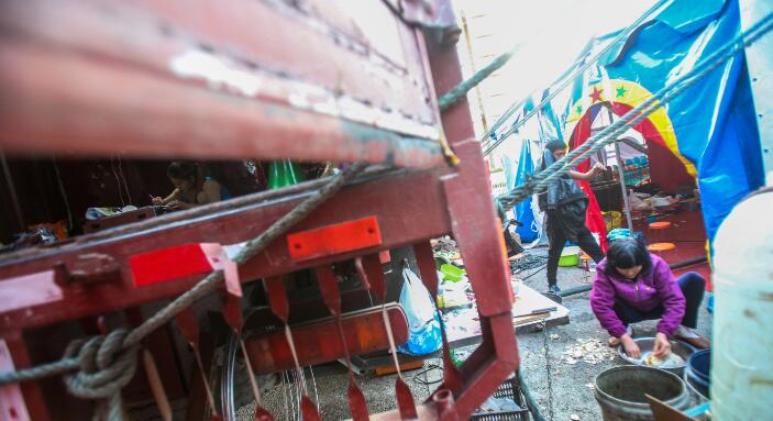 流动杂技团里的“江湖儿女”