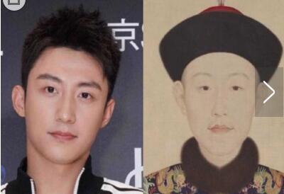最强撞脸王!黄景瑜撞脸乾隆 对比照曝光网友惊呼谜之相似
