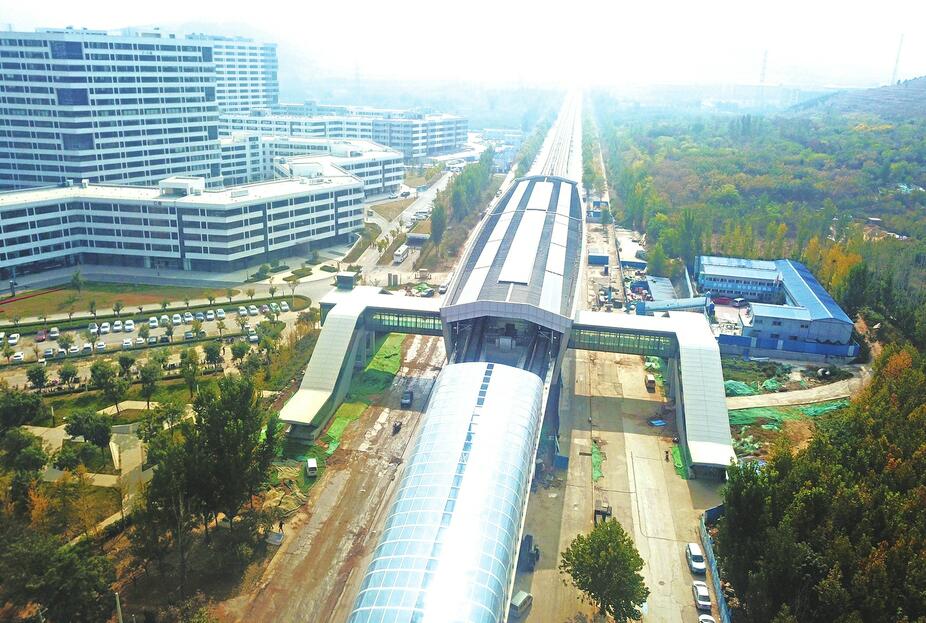 地铁R1线创新谷站露芳容