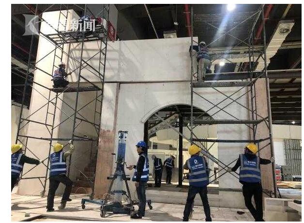 进博会布展工作紧锣密鼓 部分展位雏形初现