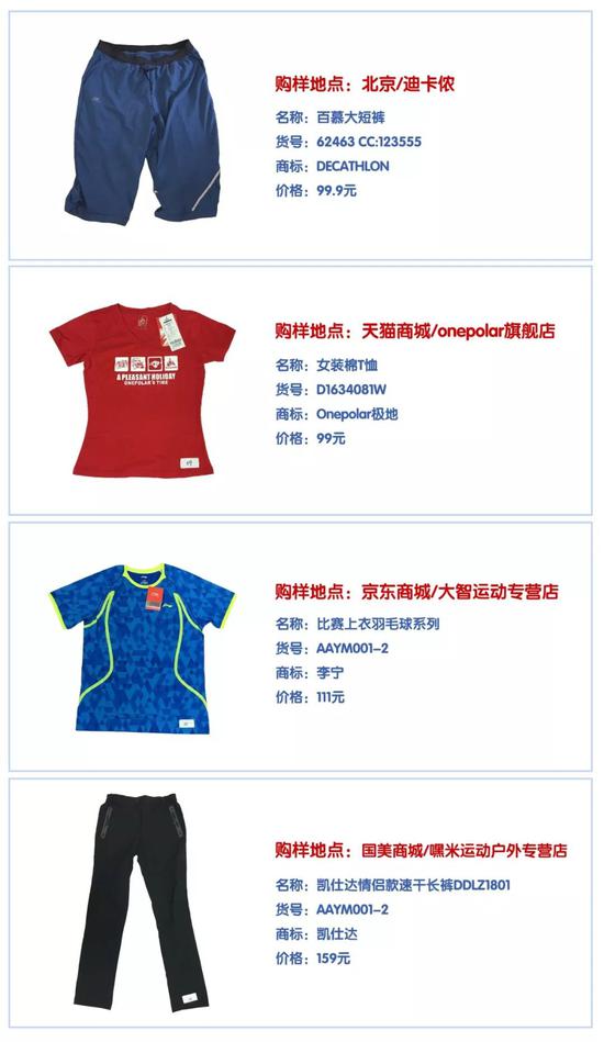 服装虚标纤维含量 门店不给退!迪卡侬回应