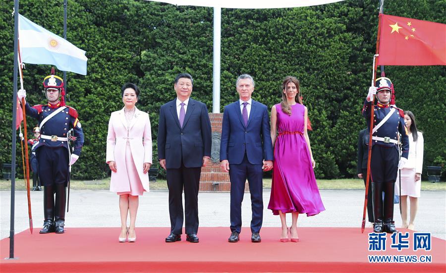 (时政)(2)习近平同阿根廷总统马克里举行会谈