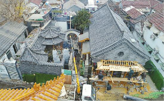 老城东花墙子街南首:昔日老城废品店变身传统四合院