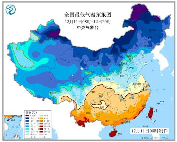 寒潮蓝色预警：中东部气温低迷 华北江南等降温4-6℃