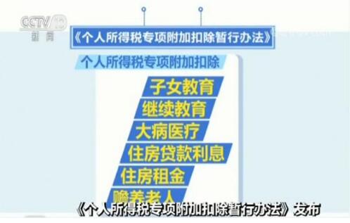 《个人所得税专项附加扣除暂行办法》发布 有老有小有房有学 个税红利来啦