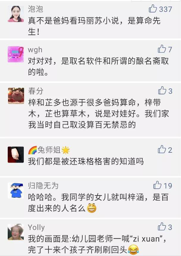 2018新生儿爆款姓名是怎么回事？90后新手爸妈们玛丽苏电视剧看多了