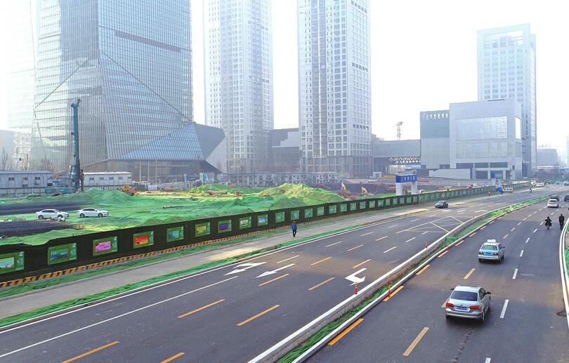 解放东路改造主路贯通