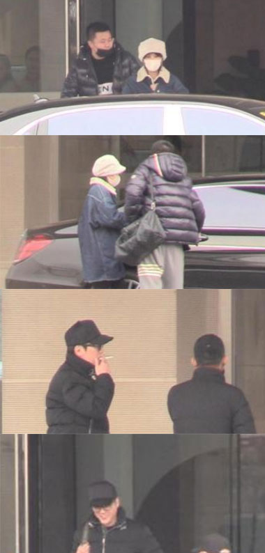 赵丽颖与冯绍峰一同返京 包裹严实将孕肚藏起