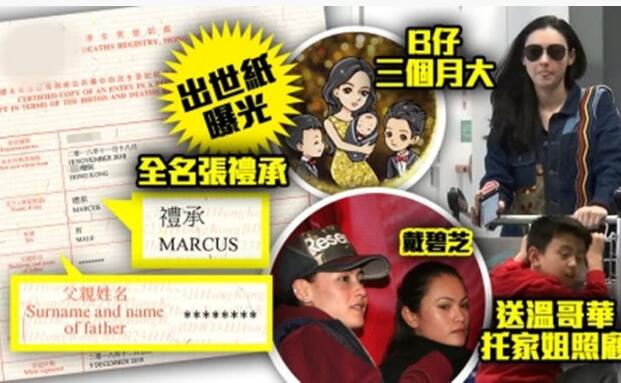 爸爸是谁？张柏芝三胎出生证曝露很多有用信息 孩子随张姓