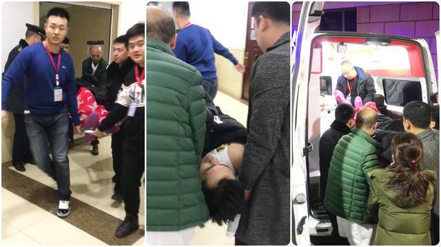 吉林球员李安受伤 慢镜头显示：膝盖严重扭伤变形