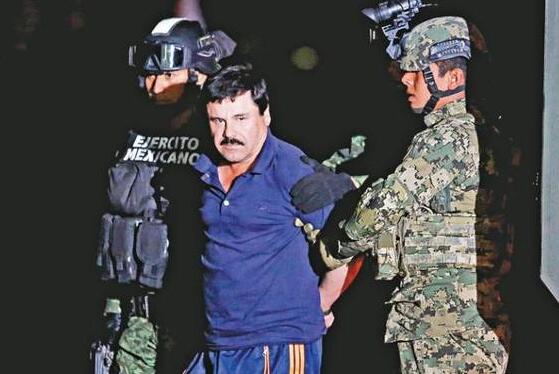 绰号为"矮子"("el chapo")的墨西哥大毒枭华金·古兹曼(joaquin