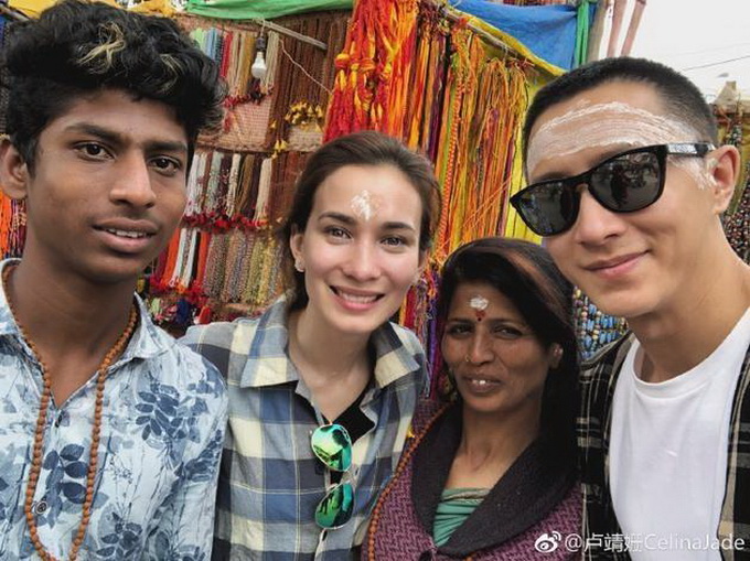 太接地气了!韩庚卢靖姗游印度 网友：我酸了我的男孩！
