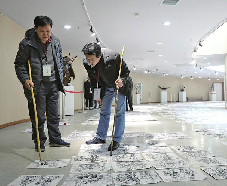 山艺美术阅卷开放日 一张试卷至少过八关