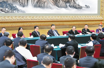 习近平李克强栗战书汪洋王沪宁赵乐际韩正分别参加全国人大会议一些代表团审议