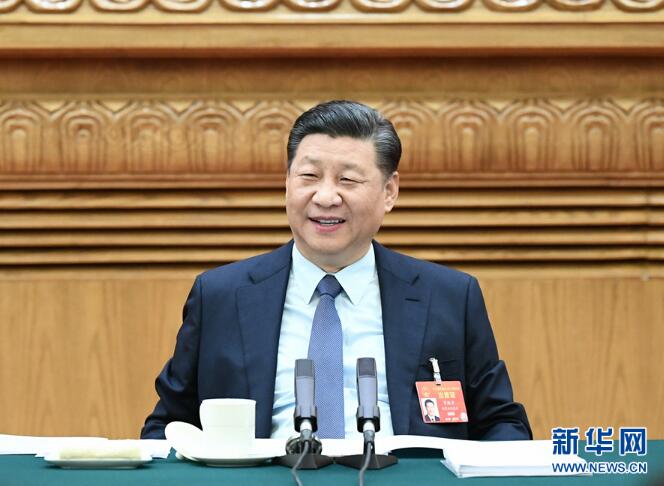 习近平李克强王沪宁韩正分别参加全国人大会议一些代表团审议