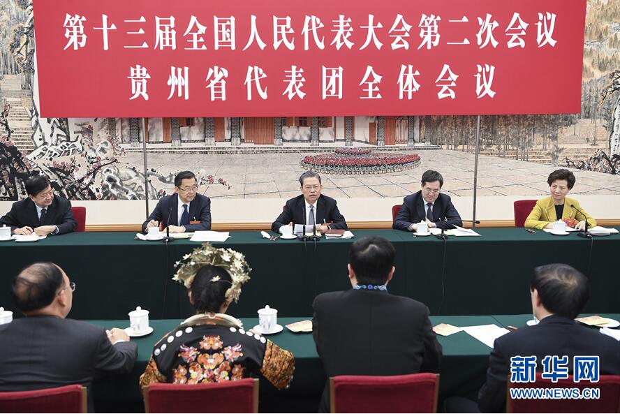 李克强栗战书赵乐际分别参加全国人大会议一些代表团审议