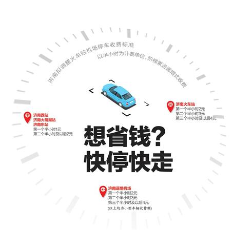济南五大交通枢纽拟调整停车收费标准 实行阶梯累进递增