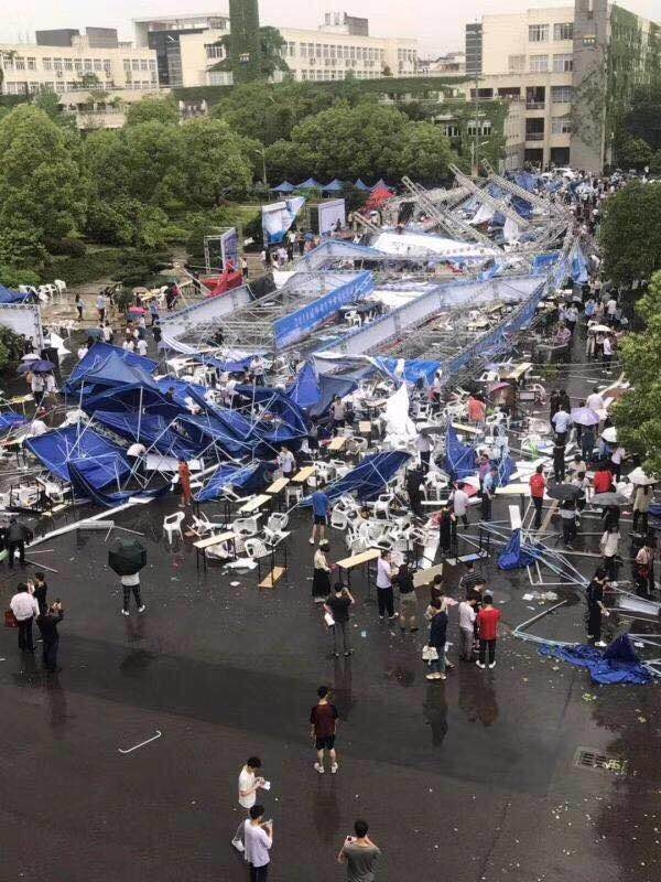 温州冰雹砸伤学生 天气突发异常狂风骤雨、冰雹急落
