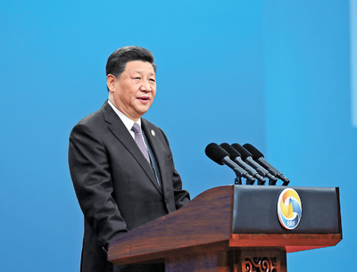 习近平出席第二届“一带一路”国际合作高峰论坛开幕式并发表主旨演讲 呼吁共同开创共建“一带一路”的美好未来 宣布中国将采取一系列重大改革开放举措