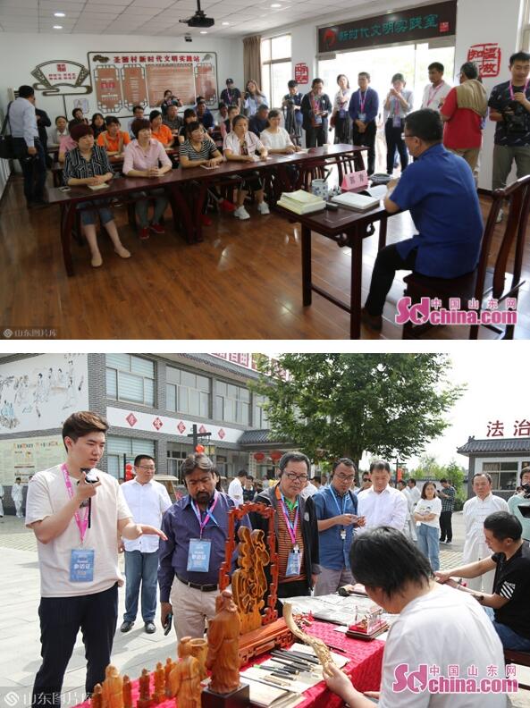 外媒记者走进曲阜圣源村 感受美丽乡村建设成果