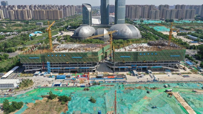 新地标！山东科技馆新馆封顶，巨型球幕影院值得期待！