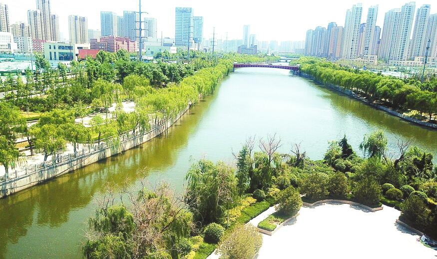 云锦湖下月注水小清河景观带持续提升