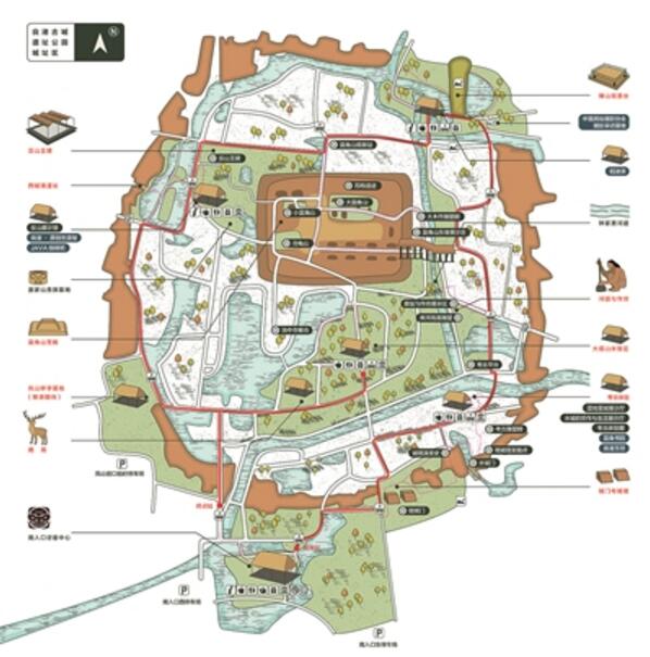 良渚古城遗址开园 凉风习习，重现五千年前光景