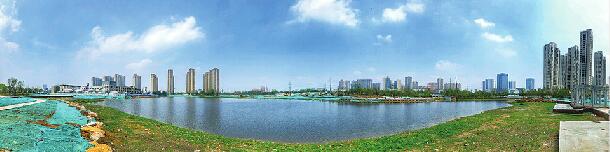 雨水后，云锦湖“锦上添花”